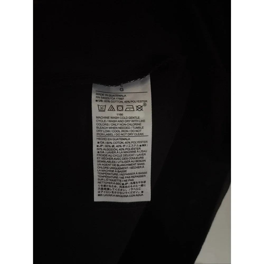NWT Banana Republic STANDARD-FIT PREMIUM WASH CREW-NECK T-SHIRT Black Sz L